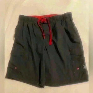 Zeroxposur Mens swim trunks with lining men’s large colors are black gray red